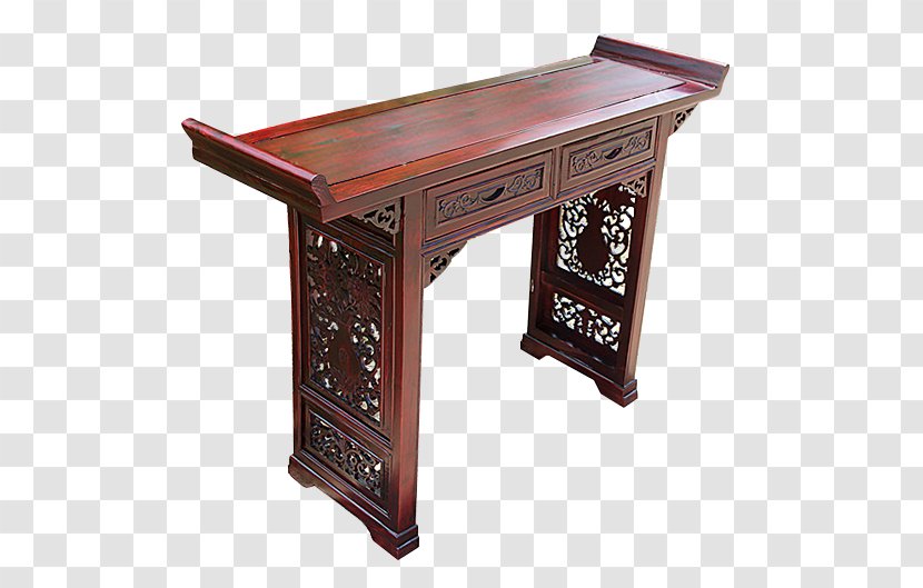Table Drawer Tea Desk Furniture - Long Narrow Dining Transparent PNG