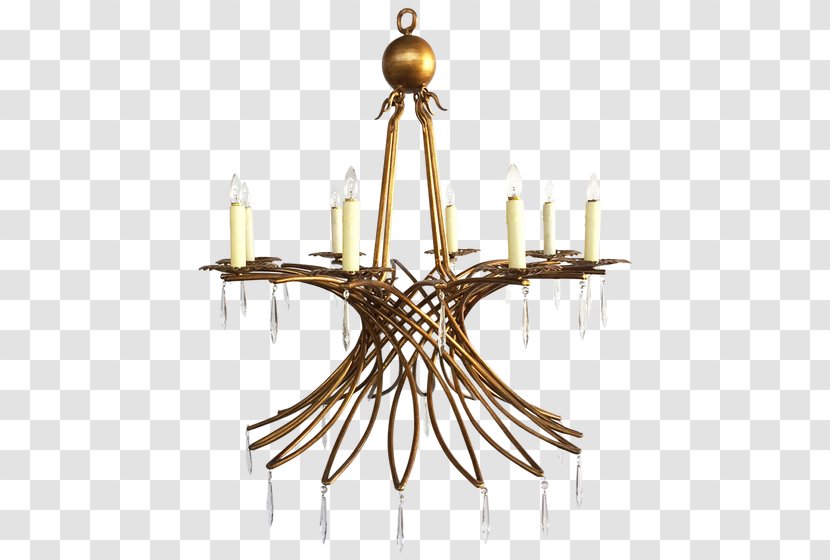Chandelier Murray's Iron Works Ironworks Wrought - Brass - Pattern Transparent PNG