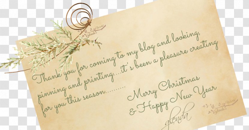 Paper Calligraphy Font - Christmas Cover Transparent PNG