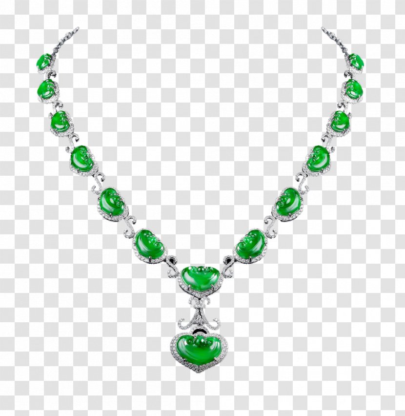 Sticker Decal Jewellery Gemstone Textile - Emerald - Diamond Necklace Transparent PNG