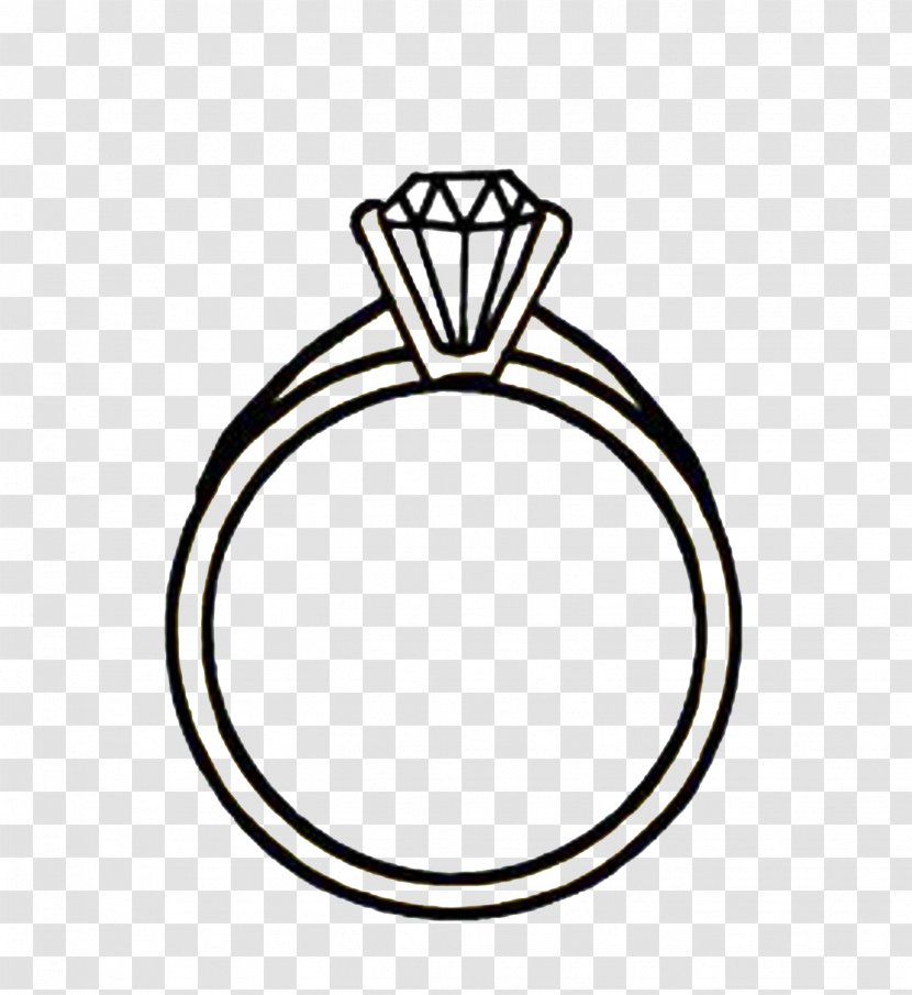 Clip Art Engagement Ring Diamond Wedding - Clipart Transparent PNG