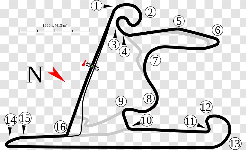 Shanghai International Circuit 2018 FIA Formula One World Championship MotoGP Race Track 2016 - Line Art - Motogp Transparent PNG