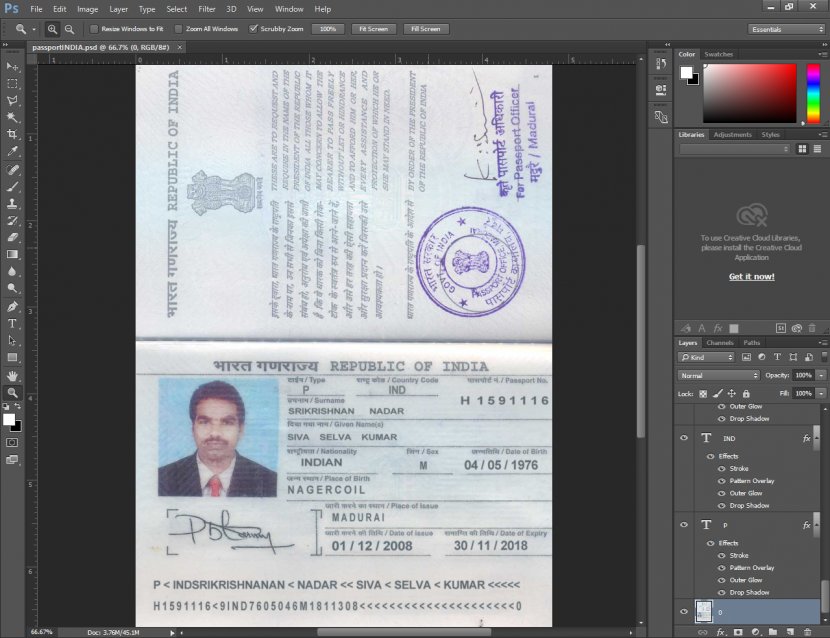 United States Passport Indian - Electronic Device Transparent PNG