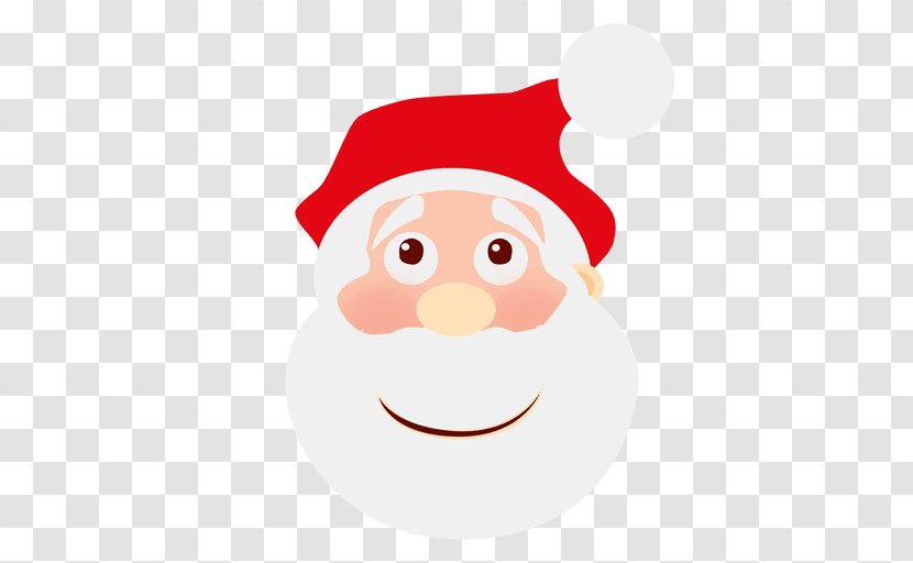 Santa Claus Emoticon Smile Clip Art - Christmas Transparent PNG