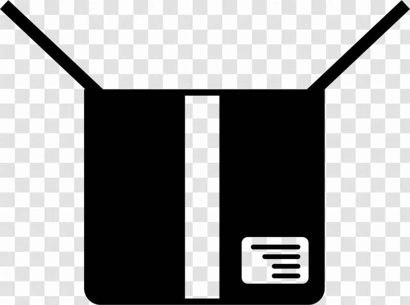 Cardboard Box - Black - Symbol Logo Transparent PNG
