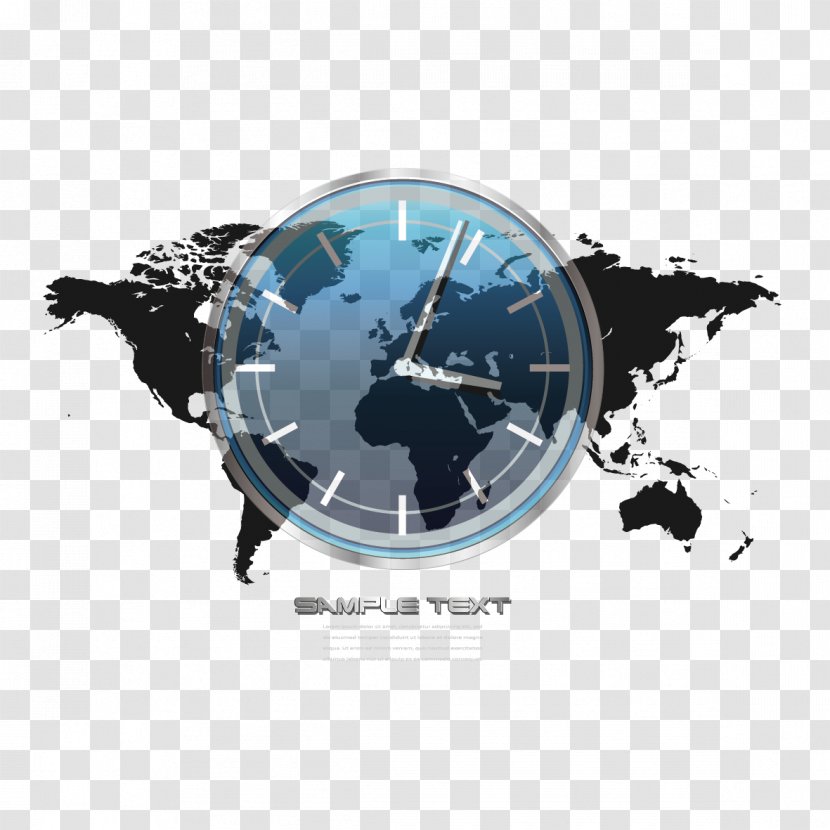 Globe World Map - Flat Design - Vector And Table Transparent PNG