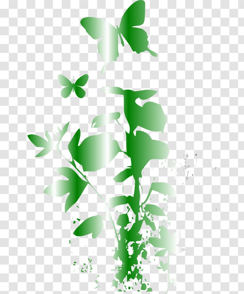 Book Of Shadows: Butterfly Leaf Plant Stem Tree - Flora - Doodles Transparent PNG