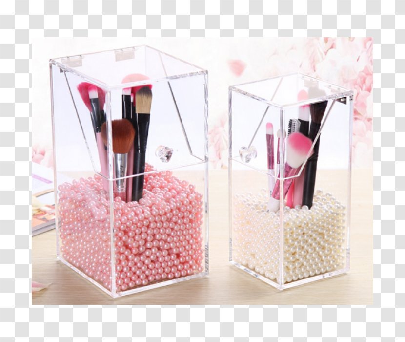 Makeup Brush Box Poly Professional Organizing - Plastic Beads Transparent PNG