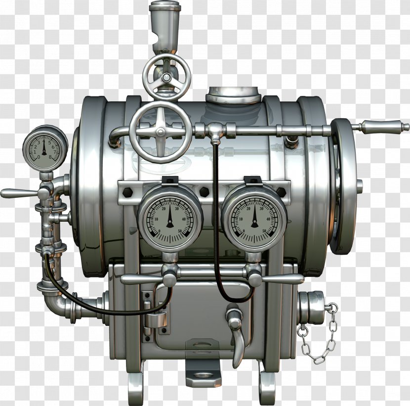 Industrial Revolution Steam Engine Steampunk Machine - Diablo Machinery Transparent PNG