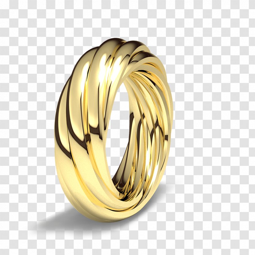 Ring Gold Carat Białe Złoto Yellow - White Transparent PNG