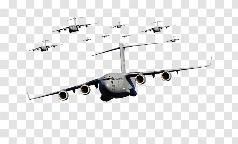 United States Boeing C-17 Globemaster III Lockheed C-130 Hercules Cargo Aircraft - Free Shuttle To Pull Material Transparent PNG