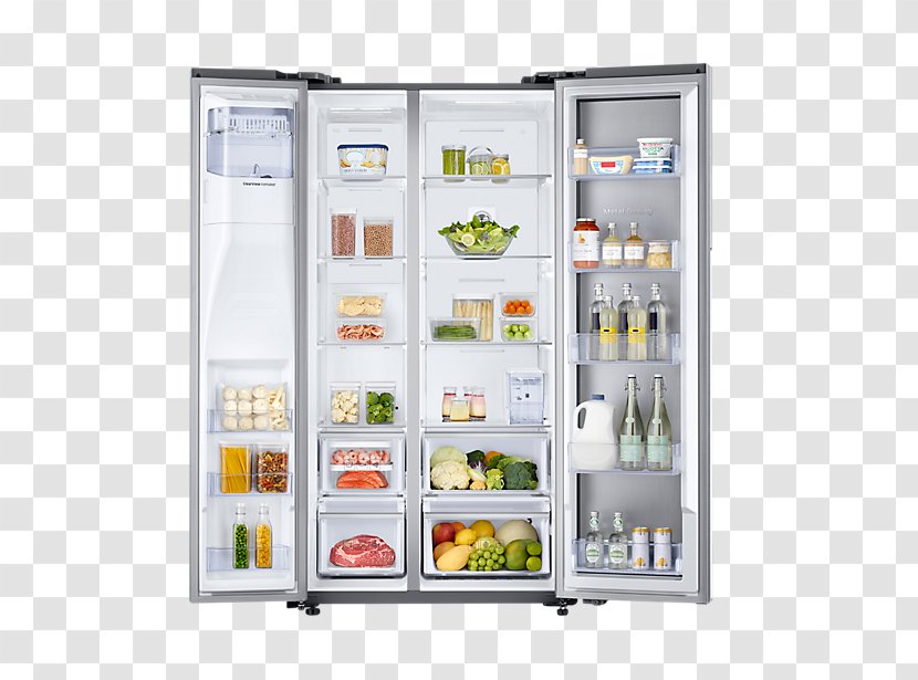Samsung Food ShowCase RH77H90507H Inverter Compressor Refrigerator Electronics - Kitchen Appliance Transparent PNG