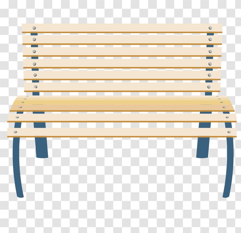 Euclidean Vector Garden Cartoon - Outdoor Bench - Wooden Chairs Transparent PNG