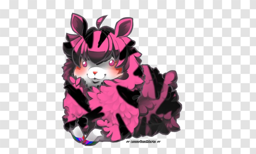 Pink M Cartoon Character Carnivora - Sheep Transparent PNG