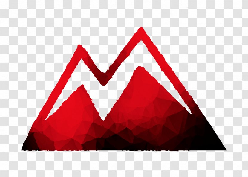 Logo Triangle Font Brand - Text - Carmine Transparent PNG