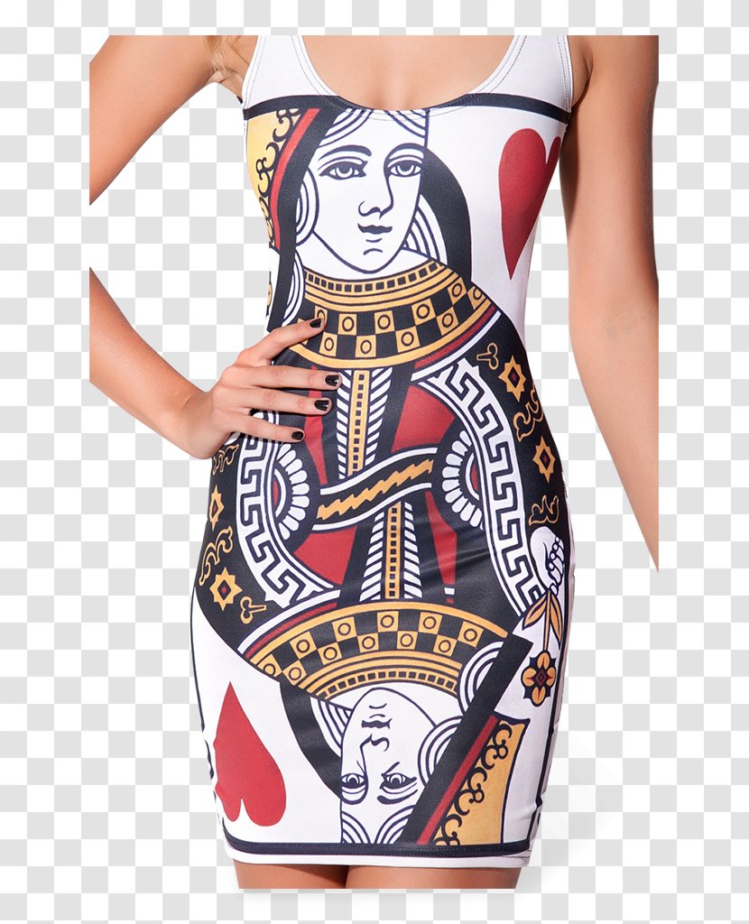 Dress Queen Of Hearts Clothing Sleeve Costume Party - Cartoon Transparent PNG