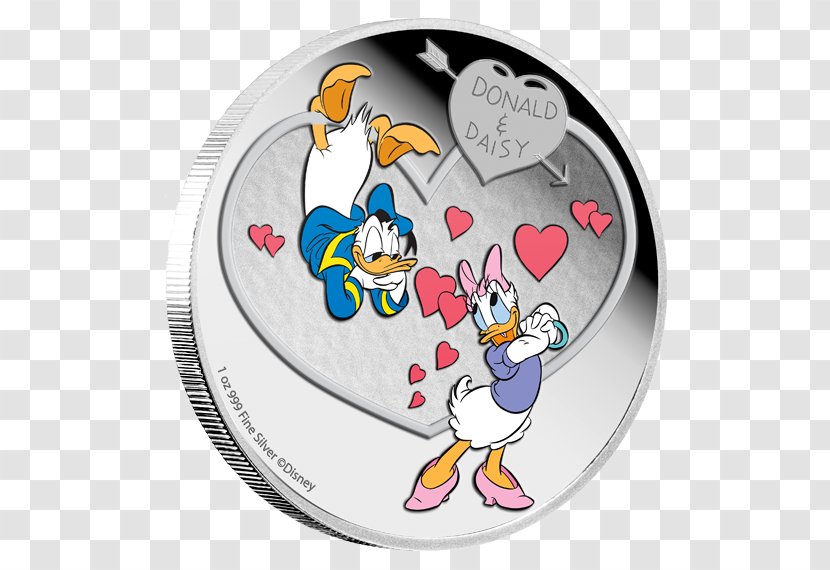 Daisy Duck Donald Minnie Mouse Mickey The Walt Disney Company - Silver - Duckling Love Transparent PNG