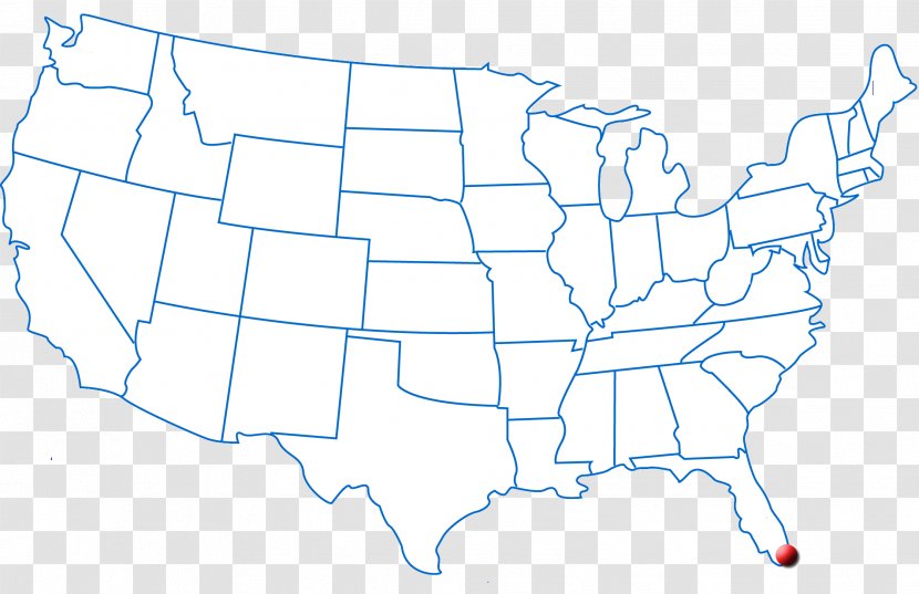 United States Blank Map World Vector - Line Art Transparent PNG
