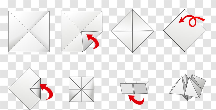 Paper Fortune Teller Fortune-telling Child Origami - Triangle - Make A Transparent PNG