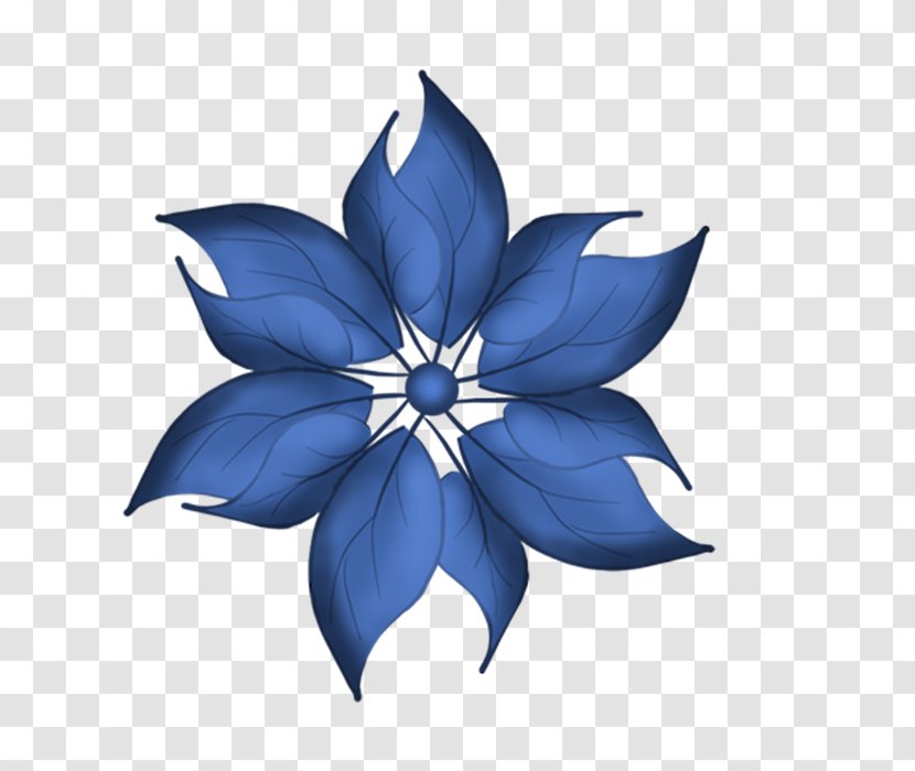 Blue Animation Flower Clip Art - Petal Transparent PNG
