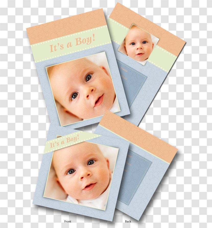 Photograph Image Infant Picture Frames Baby Announcement - Birth Templates Transparent PNG