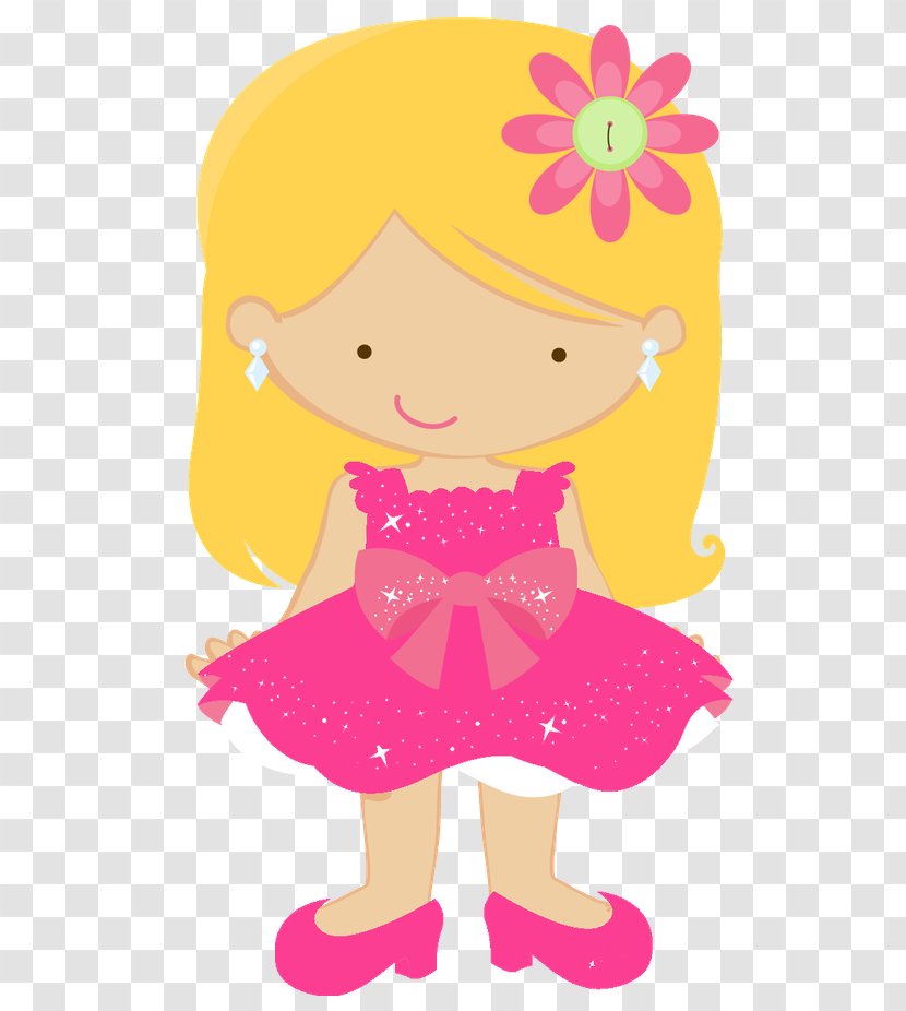 Girl Cartoon - Pink - Doll Transparent PNG