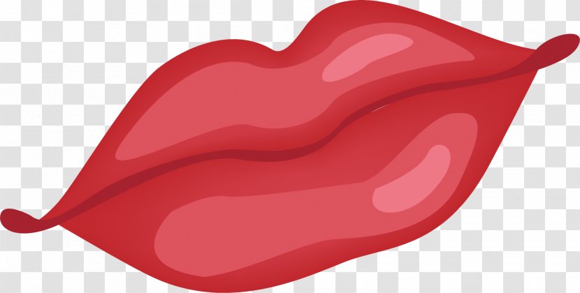 Heart Valentines Day Clip Art - Red Lips Transparent PNG