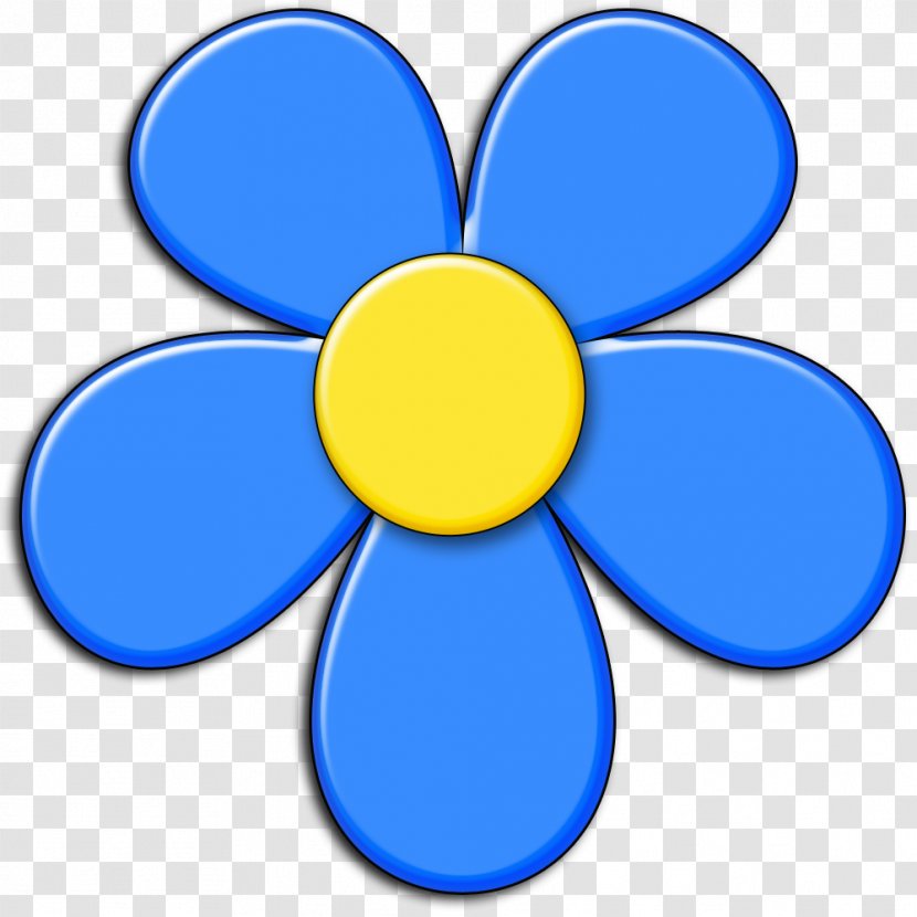 Color Clip Art - Rainbow - Blue Flowers Transparent PNG