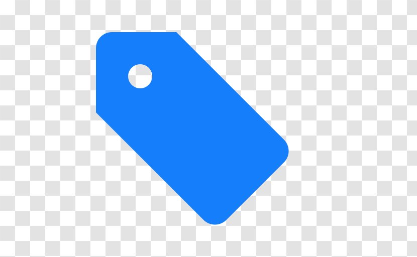Tag Clip Art - Electric Blue Transparent PNG