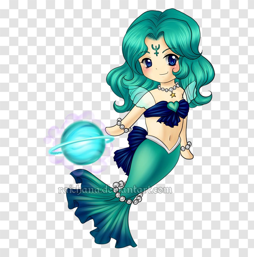 Sailor Neptune Mermaid Saturn Jupiter Mercury - Heart Transparent PNG