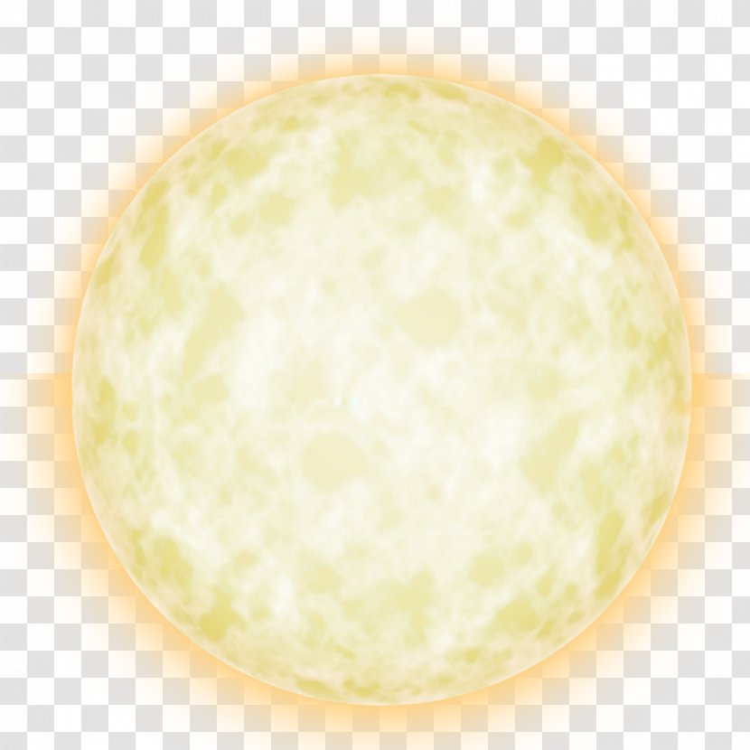 Yellow Full Moon Circle - Resource Transparent PNG