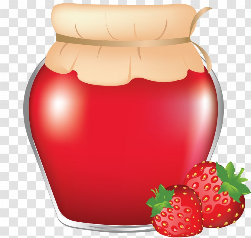 Jar Clip Art - Fruit - Red Strawberry Vat Transparent PNG