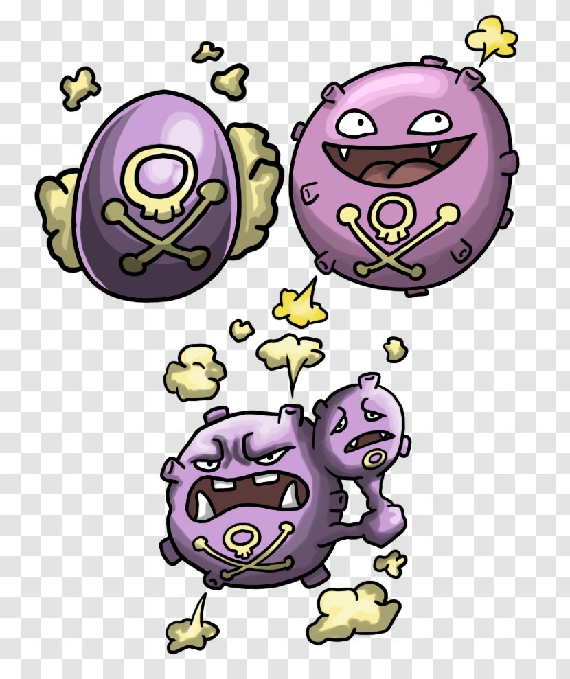 Pokémon Red And Blue Weezing Koffing Évolution Des - Food Transparent PNG