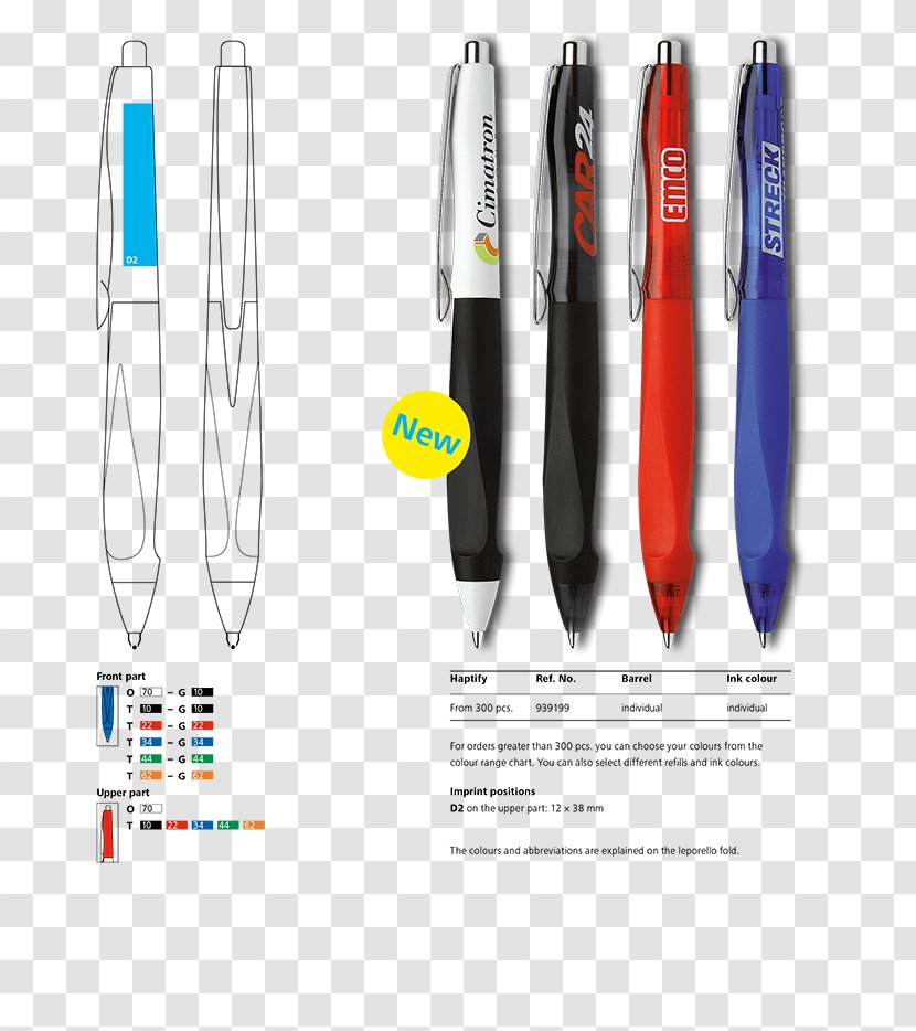 Schneider Haptify Ballpoint Pen 600420 Epsilon Ball - Lamy Transparent PNG