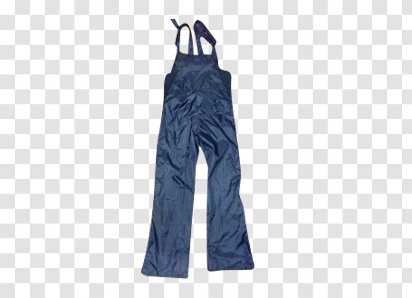 Jeans Rain Pants Overall Clothing - Electric Blue Transparent PNG