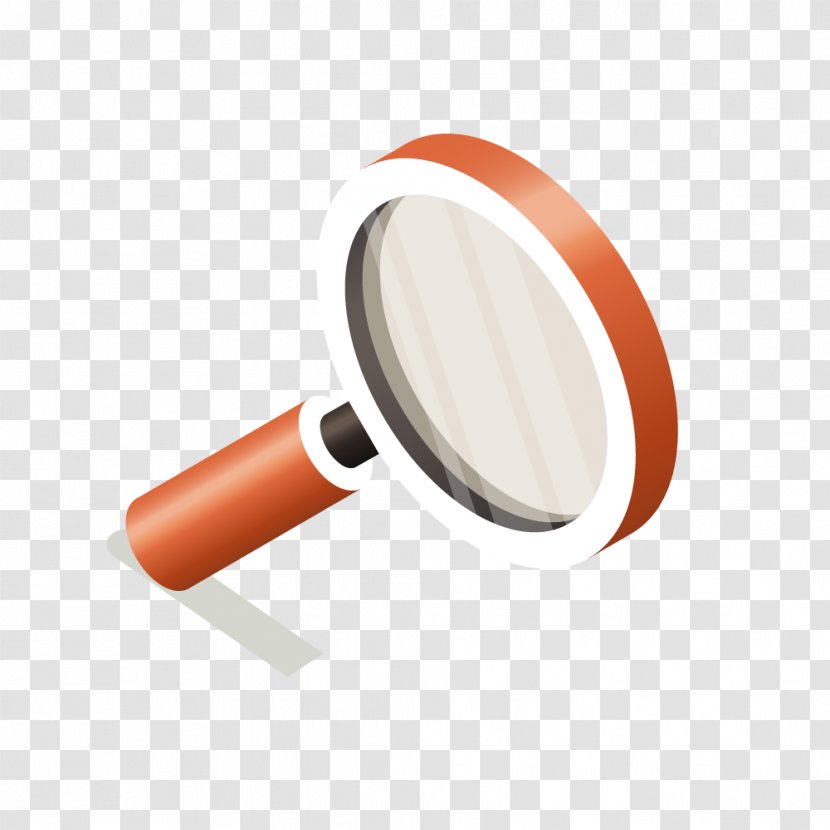 Magnifying Glass - Dots Per Inch - Vector Red Transparent PNG