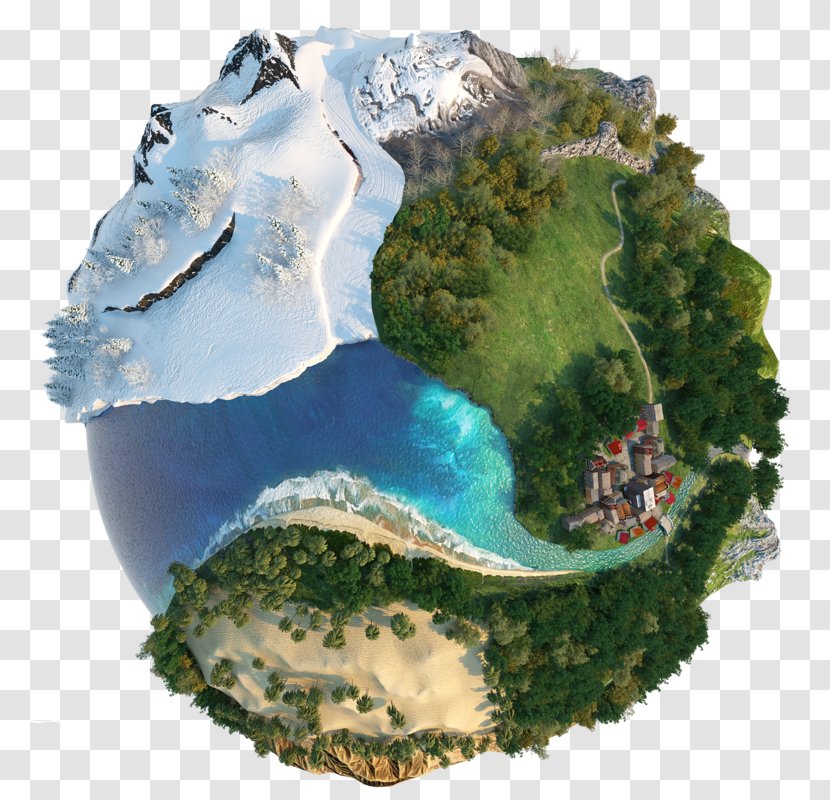 Globe Landscape Concept Royalty-free Stock Illustration - Fotosearch - Planet Earth Transparent PNG