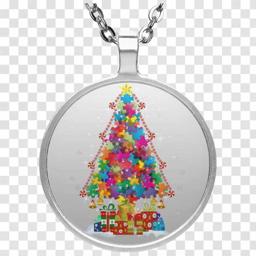 Christmas Day Tree Gift Ornament Autism - Pendant Transparent PNG