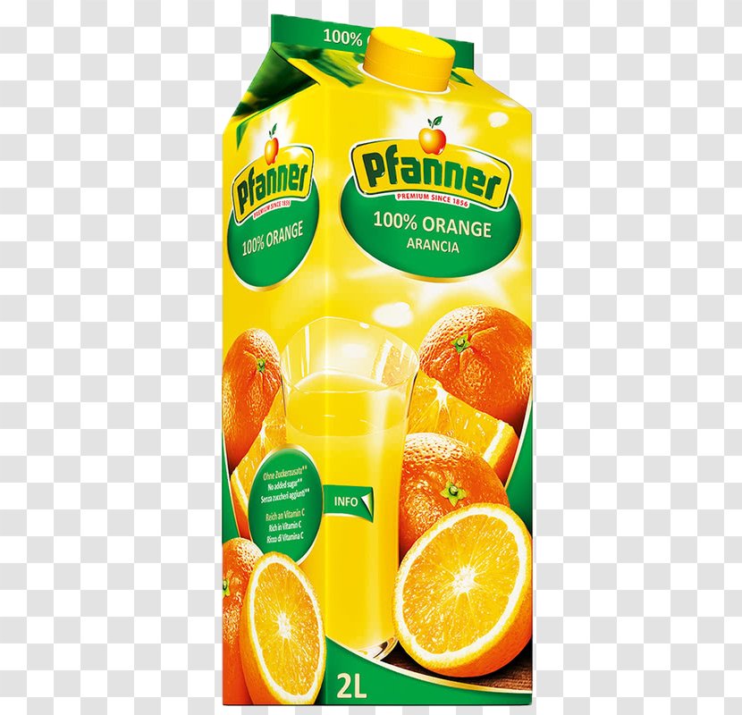 Orange Juice Nectar Apple Pfanner - Drink Transparent PNG