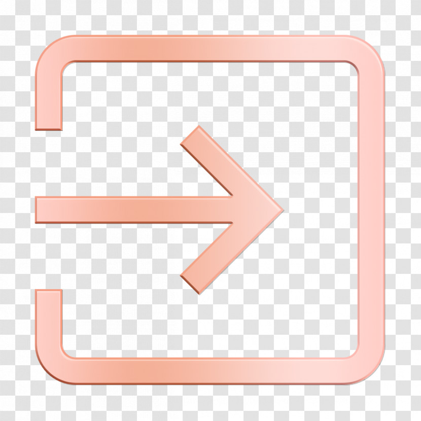 Arrow Icon Log In Icon UI Interface Icon Transparent PNG