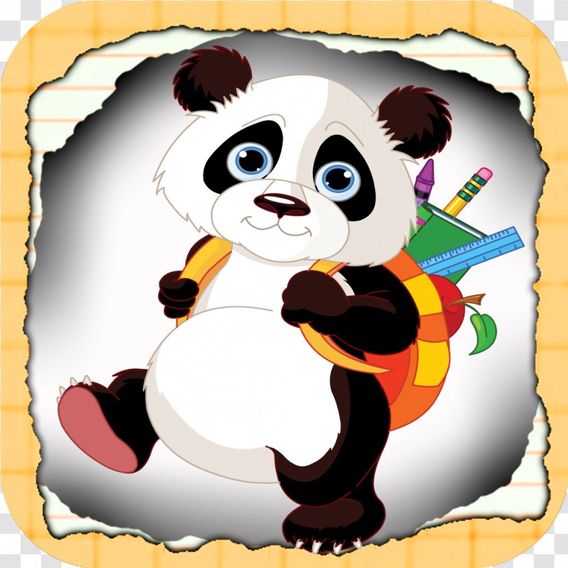 Giant Panda Student Clip Art - Tree - Hand-painted Transparent PNG