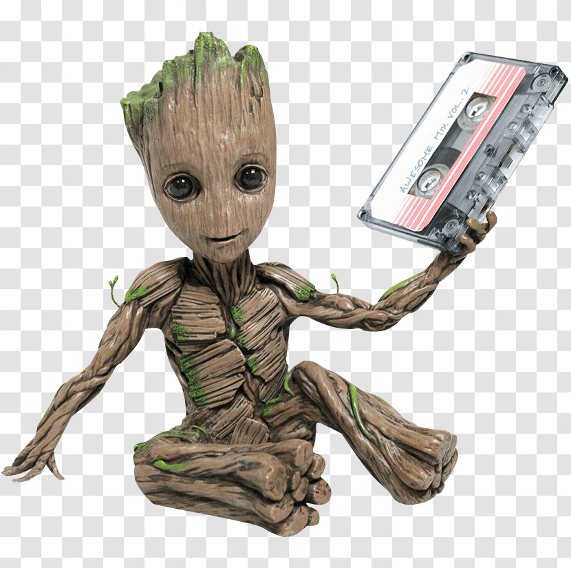 Baby Groot Guardians Of The Galaxy Vol. 2 Star-Lord Rocket Raccoon - Statue Transparent PNG