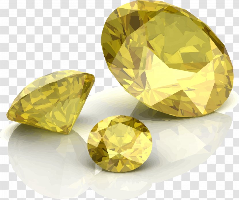 Topaz Diamond Gemstone Sapphire - Jewelry Making - A Golden Glow Of Transparent PNG