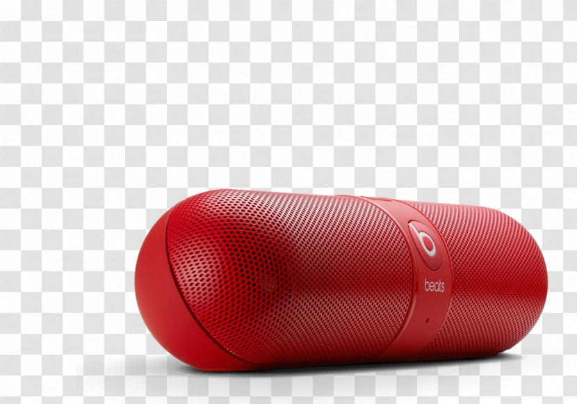 Beats Pill Electronics Bluetooth Headphones Apple - Red Transparent PNG