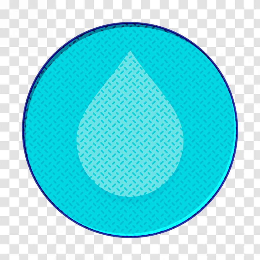 Drop Icon Water - Oval Electric Blue Transparent PNG