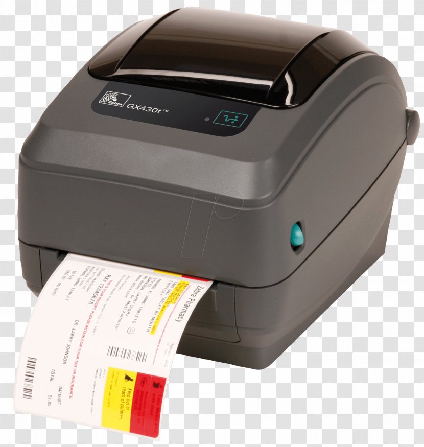 Label Printer Thermal-transfer Printing Zebra Technologies Thermal - Barcode Transparent PNG