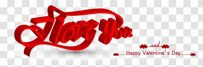 Wedding Invitation Valentines Day Graphic Design Logo - Heart - I Love You Valentine's Three-dimensional Decoration Transparent PNG