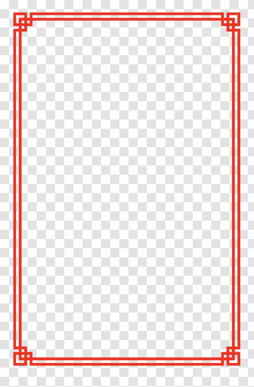 Chinese New Year Fundal - Festive Good Luck Border Transparent PNG