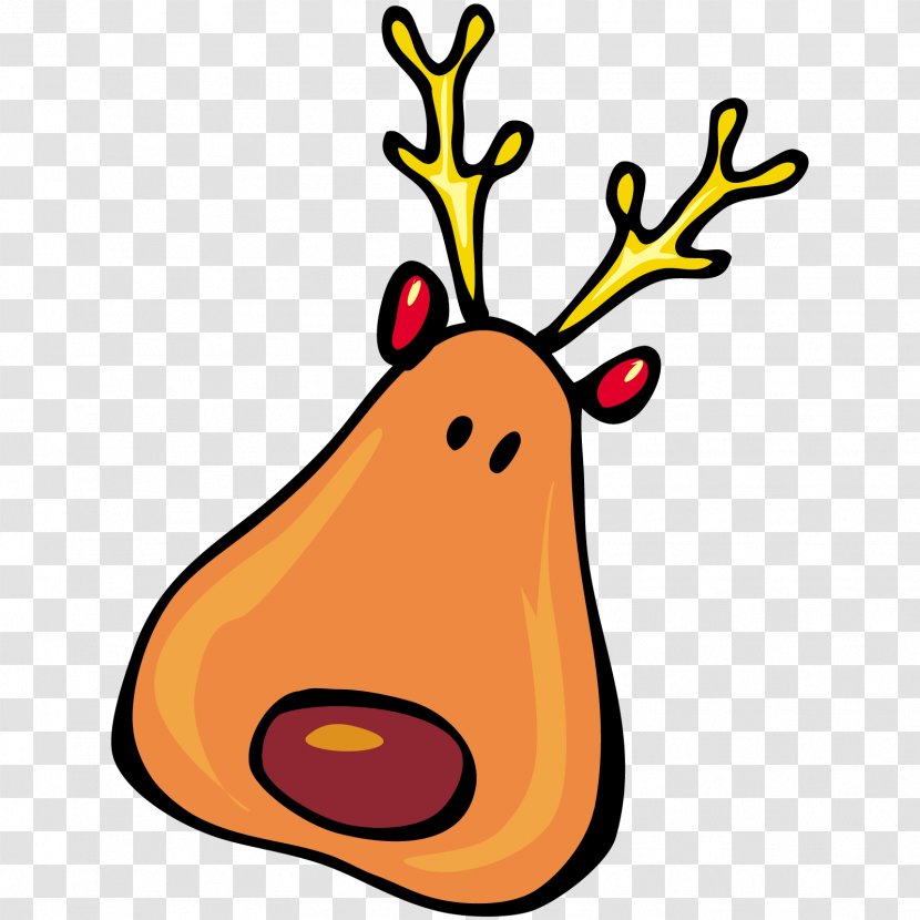 Santa Claus's Reindeer Rudolph Clip Art - Clauss - Alce Cartoon Transparent PNG