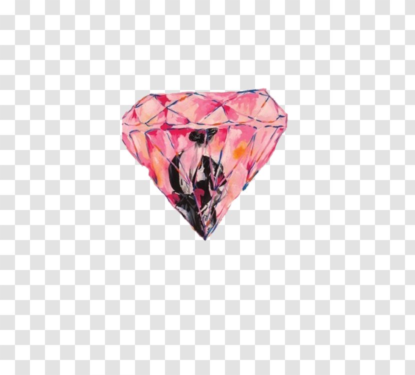 Pink Diamond Illustration - Ruby - Cartoon Transparent PNG